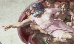 Michelangelo's depiction of God